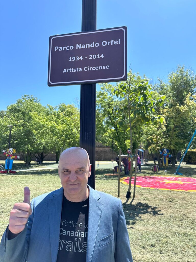 Un parco intitolato a Nando Orfei, Paride Orfei